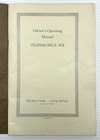 Vintage 1930  oldsmobile Six  Owner   s Operating Manual From Olds Motor Works