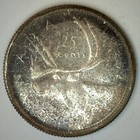 1957 Silver Canada Quarter Canadian 25 Cents Proof Like Coin Toned Uncirculated