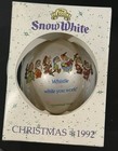 Vintage Disney Christmas Ornament Snow White Dwarfs 1992 Rare Hard To Find