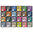 Mini Ink Pads For Stamps - 24 Water-based Smudge Chalk Colors For Scrapbooking 