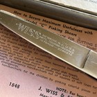 Vintage Wiss Pinking Shears Scissors Model C In Original Box Black Handle Sewing