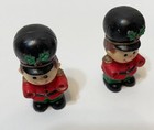 Vintage Lot Of 10 Miniature Christmas Ornaments And Decorations Santa Deer House
