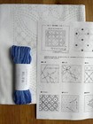 Sashiko Kit   Cloth   Yarn  Yosemoyo Shippo---- 6 Patterns Can Be Stitched