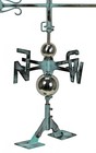 New Handcrafted Brass With Lure Weathervane Metal Copper Patina Finish