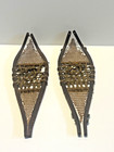Antique Pair Of Minature Native Athabaskan Weaved Snowshoes - Doll Size  1880 s