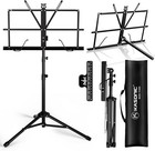 Music Stand  2 In 1 Dual-use Folding Sheet Music Stand   Desktop Book Stand     