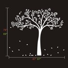 White Tree Wall Sticker Motivation Vinyl Nursery Child Room Removable Art Decor