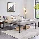 Metal Platform Bed Frame Non-slip Design no Box Spring Needed 14 16 18 Inch