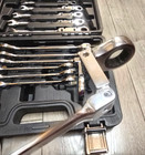 Disen Double Flex Metric Ratcheting Combination Wrench Set 8-19mm W  Case