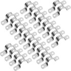50pcs 1-1 4  Stainless Steel Pipe Strap Clamps Two Hole Strap For Conduit Cables