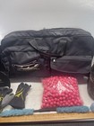 Paintball Marker Equipment Lot Bag  Balls  Gloves  Canisters  Mask  Cleaning Eq 