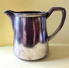 Cunard Queen Mary Steam Ship Silver Plate 10oz Pitcher Elkington England  papers