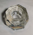 Vintage Glass Inkwell With Lid