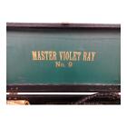 Master Violet Ray No  9 Quack Bakelite Medical Device Original Box W 2 Wands