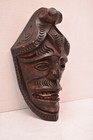 Old Batak Shaman Rare Sumatra Carved Wooden Mask Indonesian Tribal