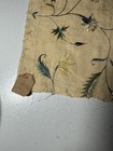 18thc Antique  C1750 Spitalfields Silk Embroidered Fragment