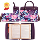 Christian Art Gifts Women s Fashion Bible Cover Purse Style Large  Purple 