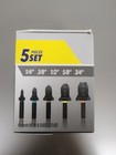 Spin Tool F5000  Flaring Drill Bit Set  1 4  3 8  1 2  5 8   3 4 
