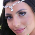  Boho Rhinestone Forehead Headpiece Head Chain Clip Crystal Pendant Hair Silver