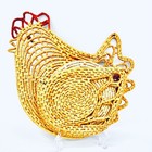 Vintage Rattan Wicker Chicken Rooster With 3 Trivets Woven Farmhouse
