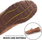 Mens Moccasin Slippers Indoor Outdoor House Slippers Warm Plush Fuzzy Memory    