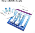 Sensitive Replacement Brush Heads For Oral-b Cross Action Power 3733 4732