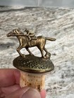 Blantons Bourbon Whiskey Cork Bottle Stopper W race Horse Letter T