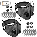 Half Face Cover Respirator Mask With Filters Anti Pollution Reusable Facepiece