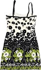 Vtg Nanette Lepore 6 Velvet Dress Party Strapless Bow Black Green Floral Sheath 