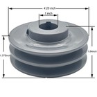 Saelno 2ak44-1 Double Groove Pulley v Belt Pulley 1 Inch Bore 4 25  Od motor    
