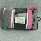 George Girls Cotton Tights Size 7-10 Heavyweight Gray Pink