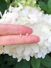 925 Sterling Silver Cz Gold Cross Stud Earrings Dainty Tiny Studs Men Women 5mm