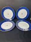 Sakura Galaxy Fine Porcelain  blue  By Sakura  Salad Plates Lot Of 4