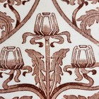Brown Transferware Victorian Aesthetic Style Deco Tile Antique Floral England 6 
