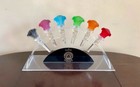 Nib Versace Medusa By Rosenthal Crystal Wine Stopper Amber