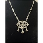 Coppini Antique Italian Renaissance Revival 800 Silver Medallion Necklace 1750