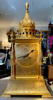 Rare Large Antique French Orientalist Gilt Bronze Clock - Planchon Palais Royal