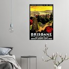 Australia -brisbane - Travel Poster  Retro Posters  Vintage Print