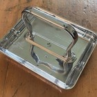 Vtg Church Sacrament Bread Communion Server Tray Chrome Plated Brass Lds Mormon