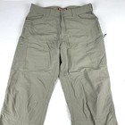 Simms Pants Mens Large Beige Nylon Lightweight Performance Zip Cargo Fishing