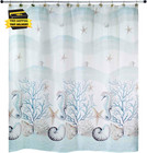 - Shower Set  Fabric Shower Curtain   12pc Curtain Hooks  Durable Bathroom Essen