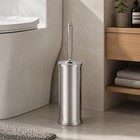 Stainless Steel Toilet Bowl Brush And Holder Set Scrubber Nickel   Weighted
