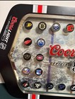 Coors Light Beer Sign Nhl Hockey Stick Logo Shadow Box Mirror Man Cave Decor
