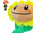 Jhesao 8  Sunflower Plants And Zombies Plush Toys Pvz 8 Inches