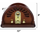 Clearclick Classic Vintage Retro Style Handmade Wooden Am fm Radio W  Bluetooth