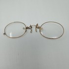 Vintage Wire Rim Gold Filled Spectacles With Case