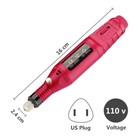 Nail Drill Electric File Acrylic Manicure Pedicure Portable Machine Salon Bits