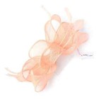 Nude Sinamay Loops Fascinator Headband Comb Hat Weddings Race Royal Ascot Fb