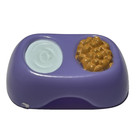 Hasbro Littlest Pet Shop Lps Lovin Playset Purple Food Water Dish Toy Bowl Part