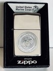 Zippo Windproof Lighter With Engraved U s  Marine Corps Seal  97254 New In Box
